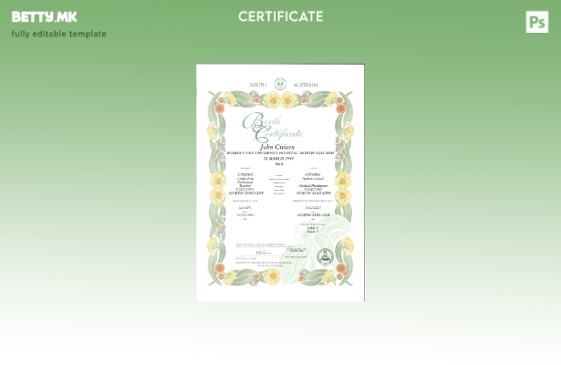 модерен стил Австралиска Јужна Австралија украсен (комеморативен) шаблон за изво